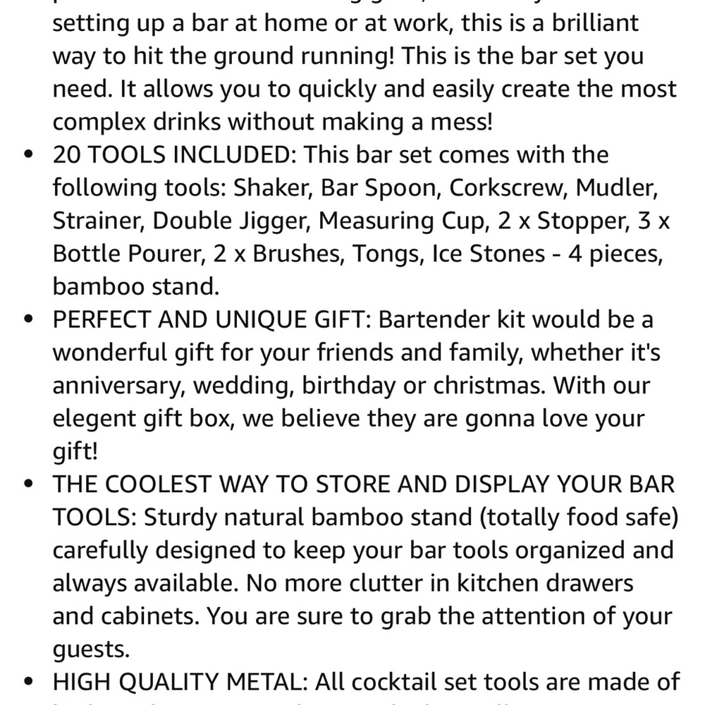 Bartender Set - Picture 6 of 10